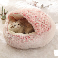 2 In 1 Dog And Cat Plush Warm Bed