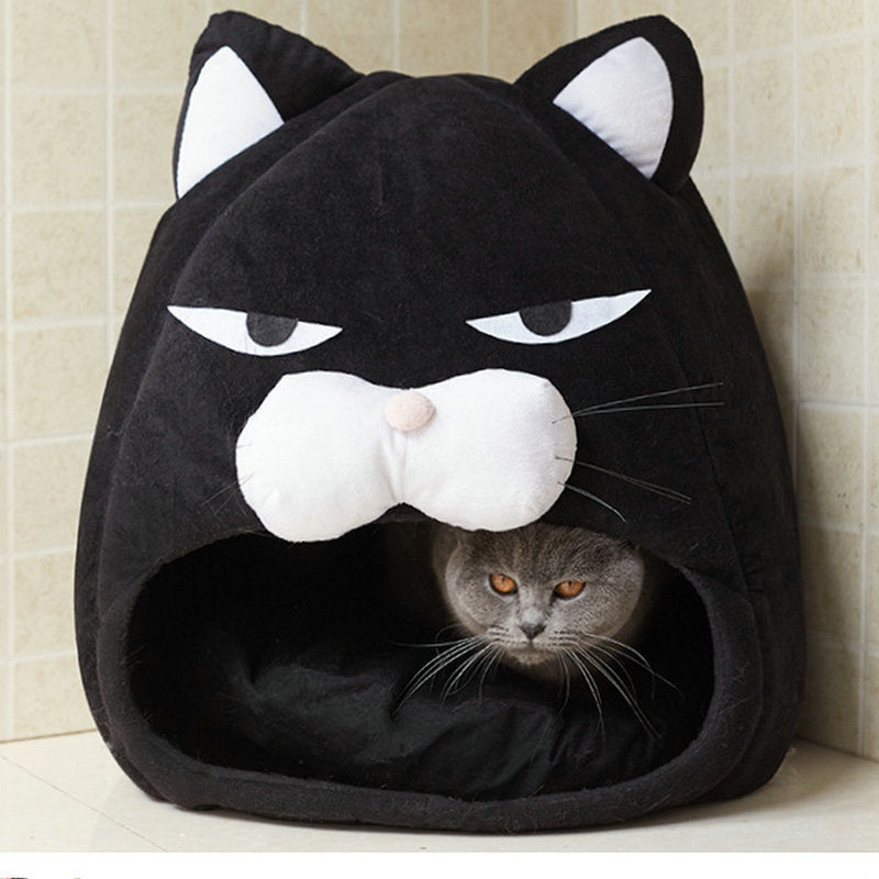 Cat House Bed with Litter Mat