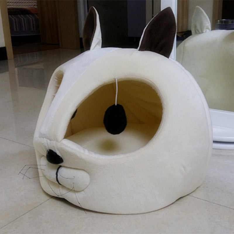 Cat Face Pet Bed