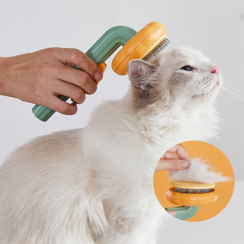 Self-Cleaning Slicker Pet Pumpkin Brush