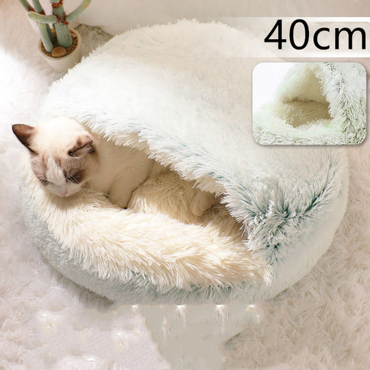 2 In 1 Dog And Cat Plush Warm Bed