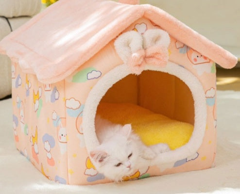 Foldable Dog House &amp; Pet Cat Bed