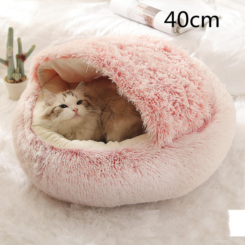 2 In 1 Dog And Cat Plush Warm Bed