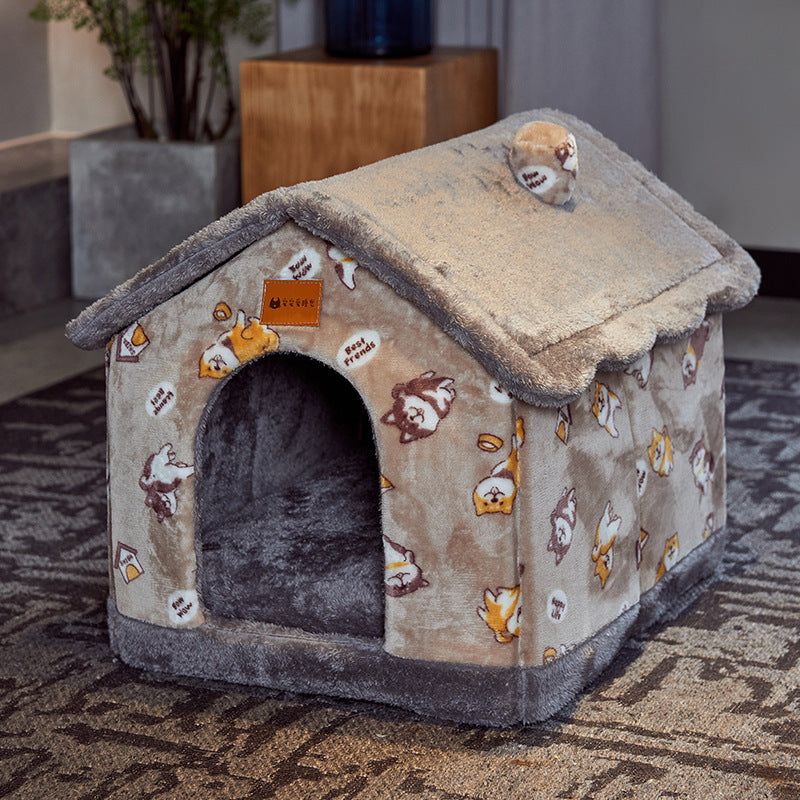 Foldable Dog House &amp; Pet Cat Bed