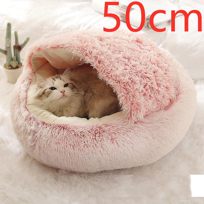 2 In 1 Dog And Cat Plush Warm Bed