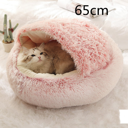 2 In 1 Dog And Cat Plush Warm Bed