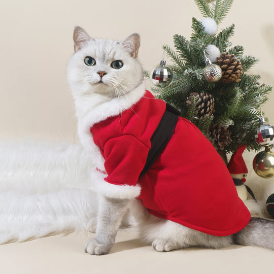 Winter New Christmas Cat Clothes