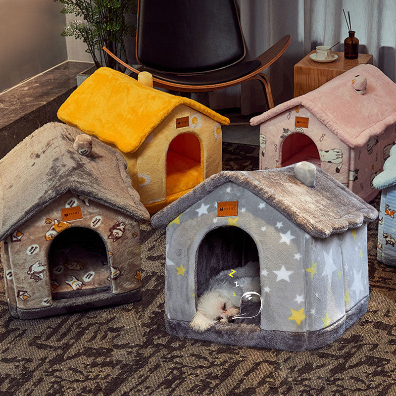 Foldable Dog House &amp; Pet Cat Bed