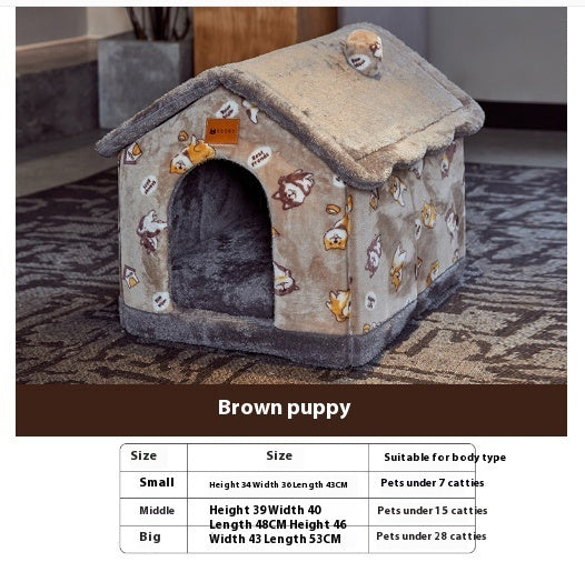 Foldable Dog House &amp; Pet Cat Bed