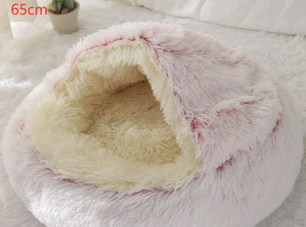 2 In 1 Dog And Cat Plush Warm Bed