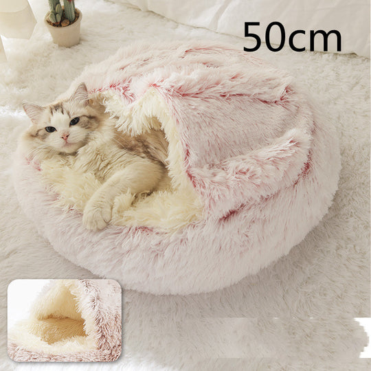 2 In 1 Dog And Cat Plush Warm Bed