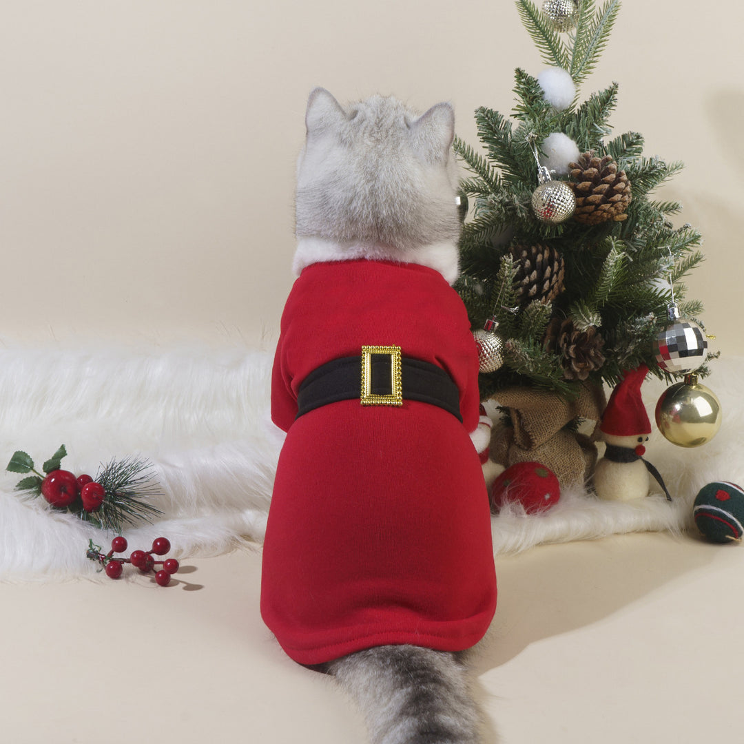 Winter New Christmas Cat Clothes