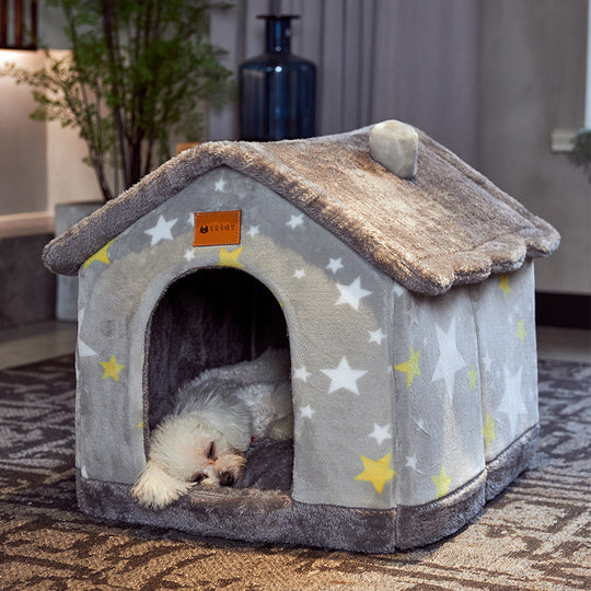 Foldable Dog House &amp; Pet Cat Bed