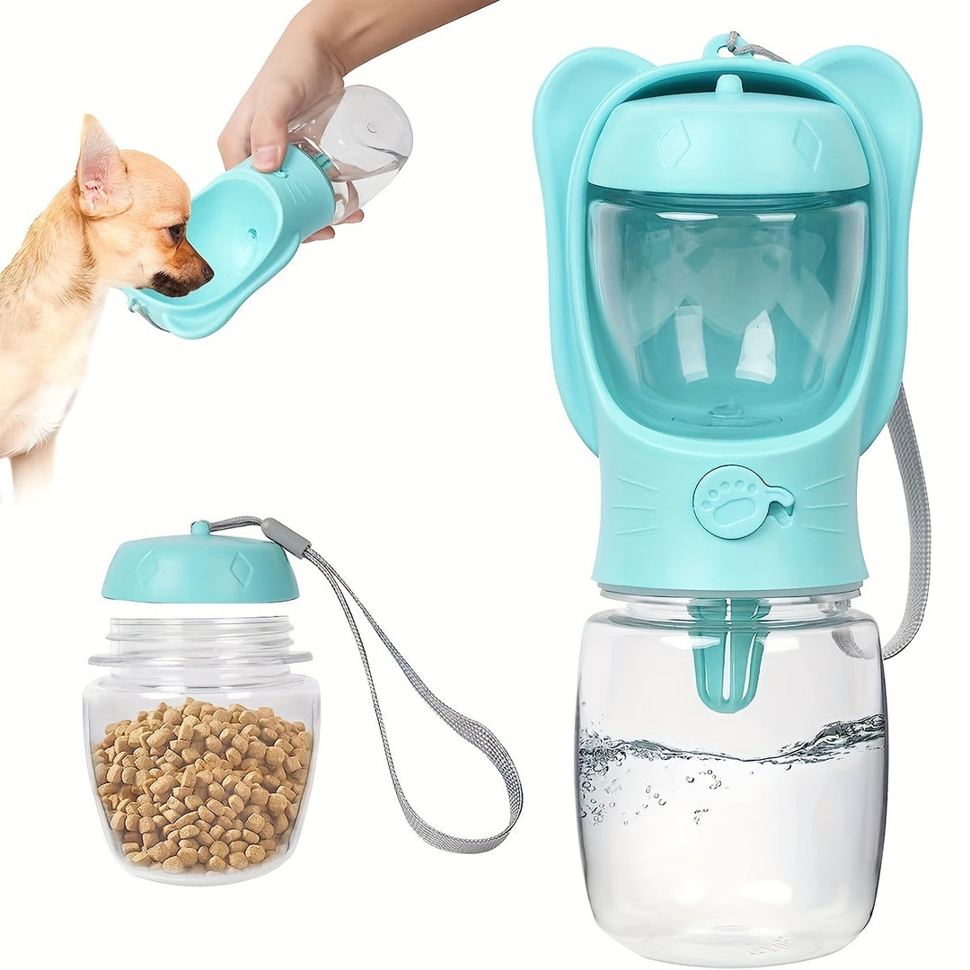 Portable  Leak Proof 2 In 1 Dog Water Bottle