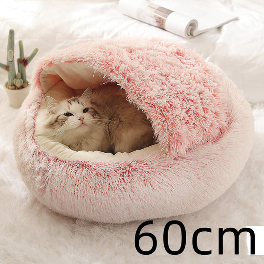 2 In 1 Dog And Cat Plush Warm Bed