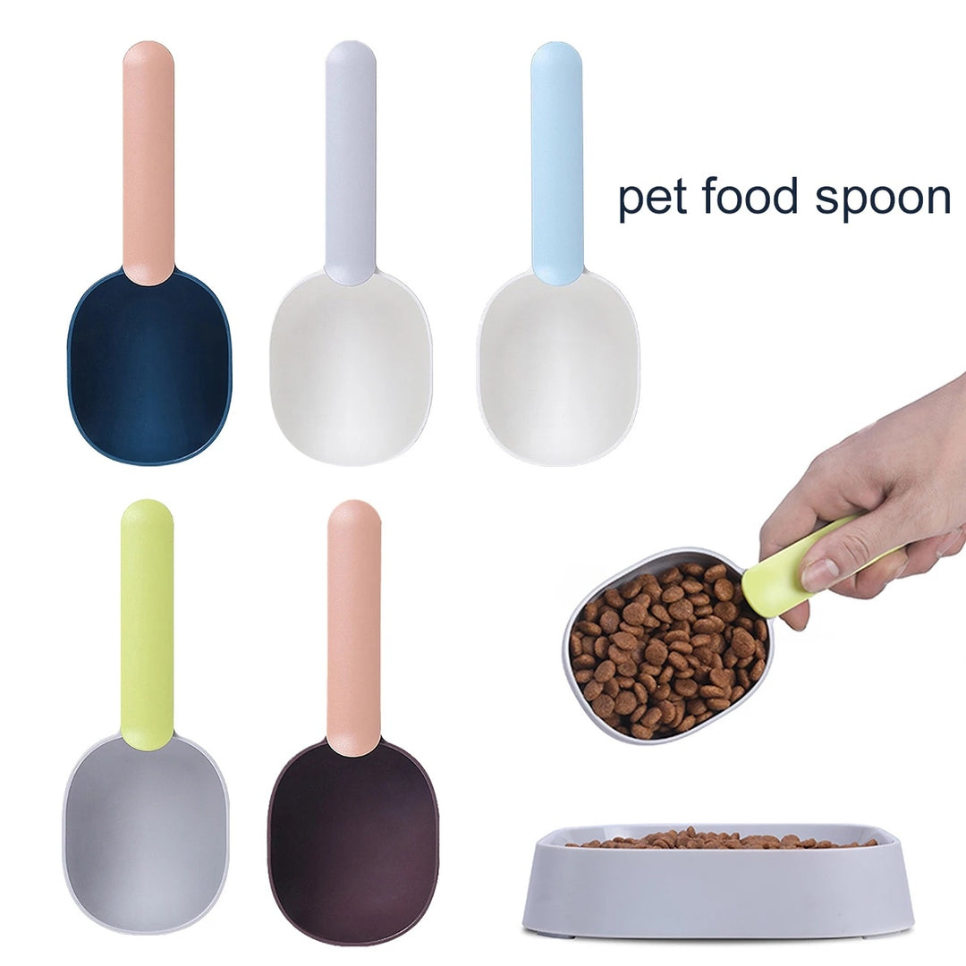 Pet Food Scoop with Ergonomic Bag Clip Handle