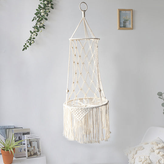 Macrame Hanging Hammock Pet Bed